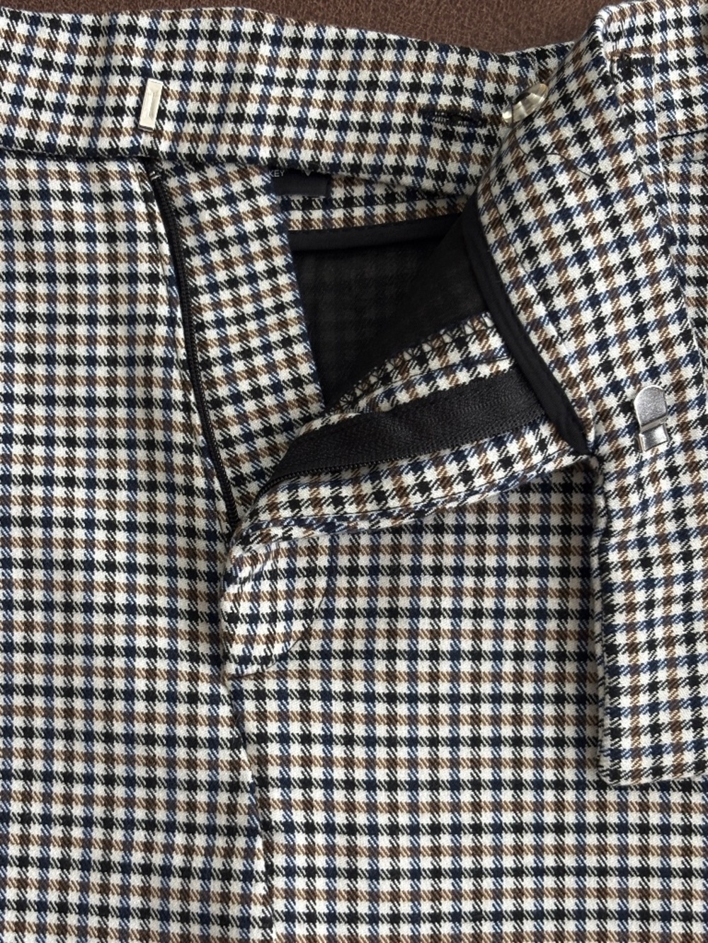 Zara Mini Check High Waisted Skort Size XS - Picture 8 of 11